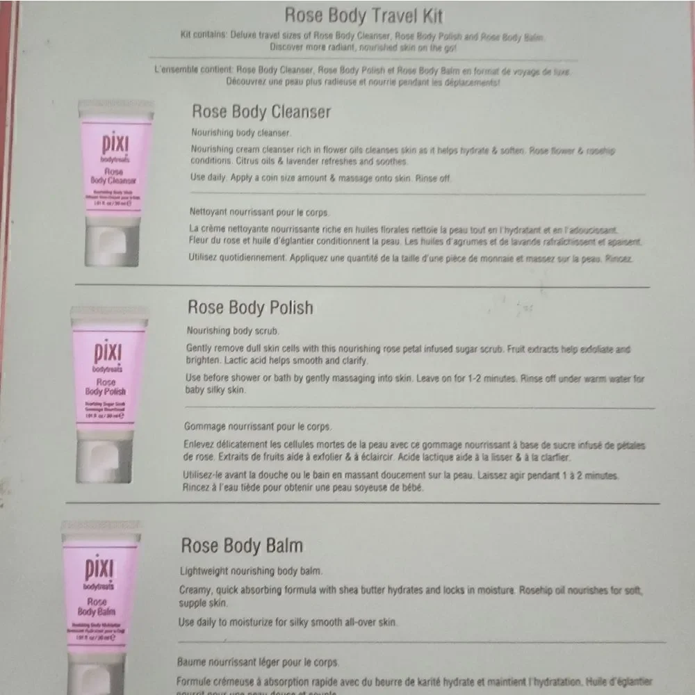 New Rose Body Travel Kit